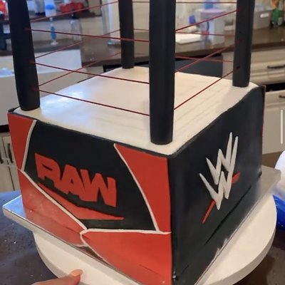 121. Wrestling Ring *Large Fondant ~72 Servings