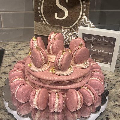 French Macron Cake 