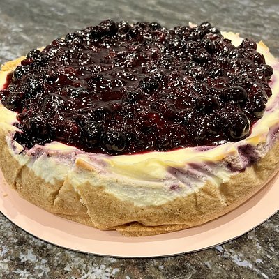 9” Blueberry Cheesecake (Serves 12-20)