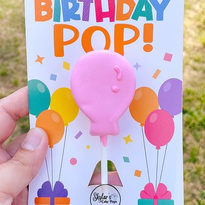 Happy Birthday Cake Pop Card 