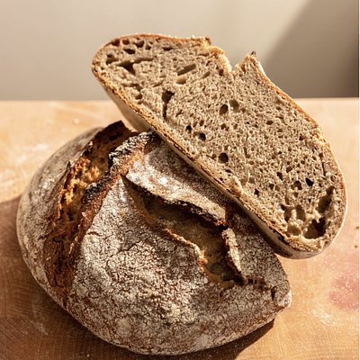 Organic Rye With Caraway Seeds Sourdough 