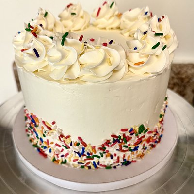 Round Layered Custom Cake 