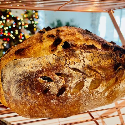 Roasted Garlic Cheddar Sourdough 