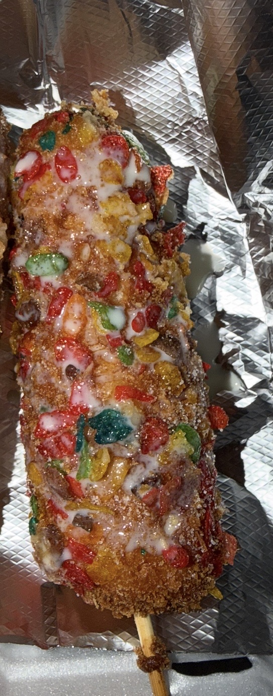 Fruity Pebble Korean Corndog