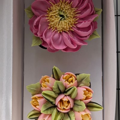 TWO cupcakes Box 