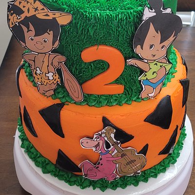 Flintstone Tiered Cake