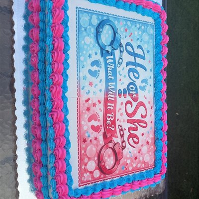 Full Sheet Cake: 80-100 Servings