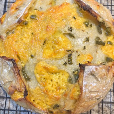 Jalapeño Cheddar Sourdough Loaf