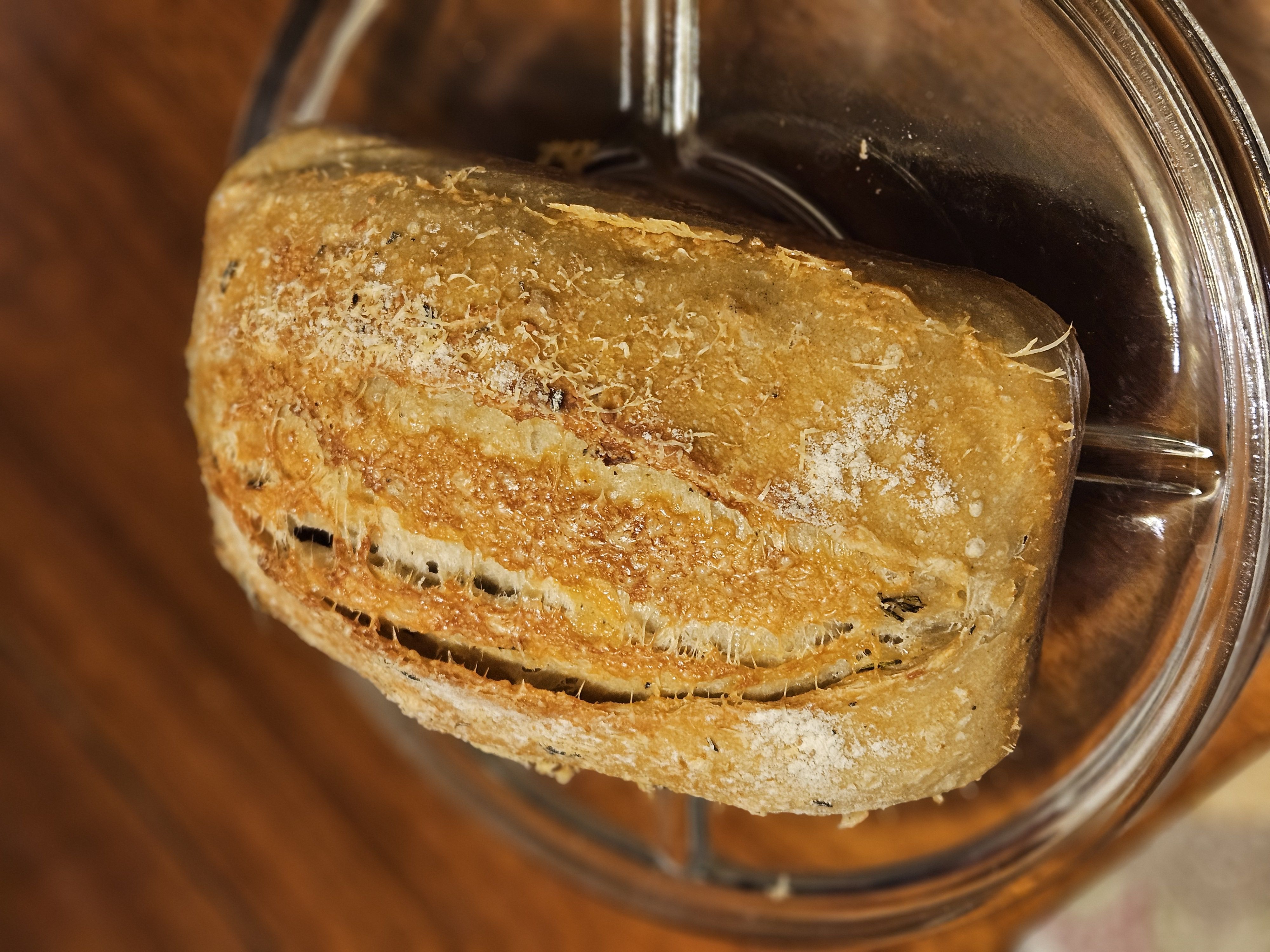 Rosemary, Cracked Pepper And Parmesan Sourdough Bread 