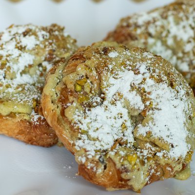 Pistachio Almond Croissant Freshly Baked 