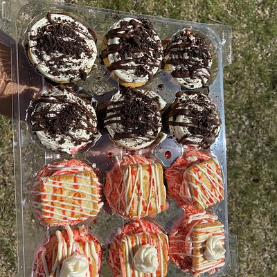 Half And Half Cupcakes