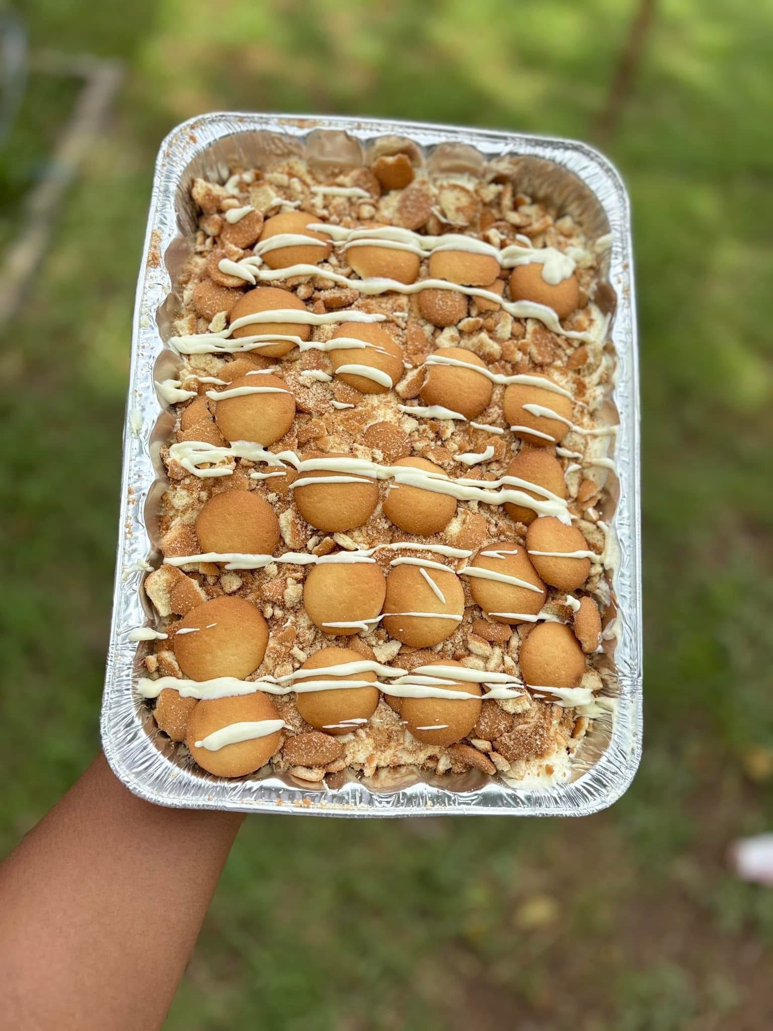 Banana Pudding Pan With Bananas 