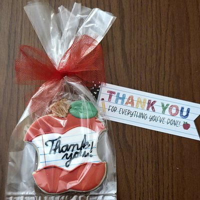 Teacher Appreciation Gift Cookie