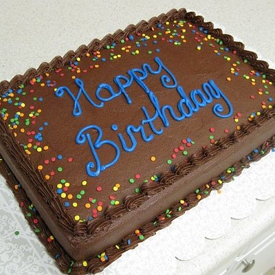 1/2  Sheet Cake 
