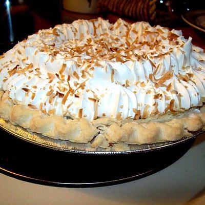 Coconut Cream Pie With Meringue Cream 
