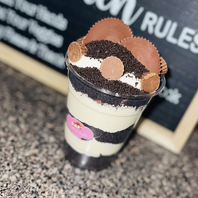 Candy Filled Cheesecake Cup