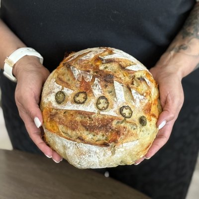 Jalapeño Cheddar Sourdough Loaf