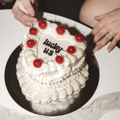 Vintage Heart Cake