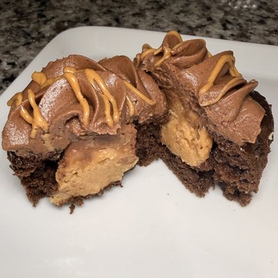 Buckeye Sourdough Cupcakes