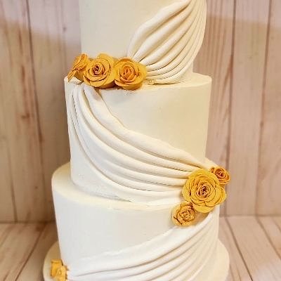 3 Tier Example Serving Size 86 (6,8,10 Inch, Prices Vary Depending On Design,  $10 Per Extra Flavor)