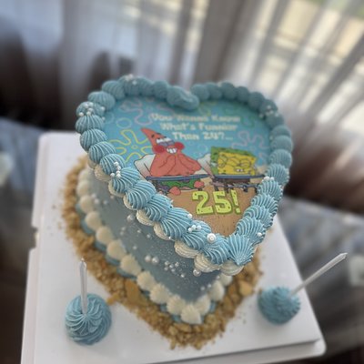 2 Layer 8in Heart Cake 
