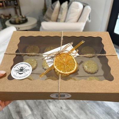 Orange Blossom Honey Shortbread Cookies - 1 Dozen Mini