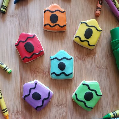6 Pack Crayon Cookies