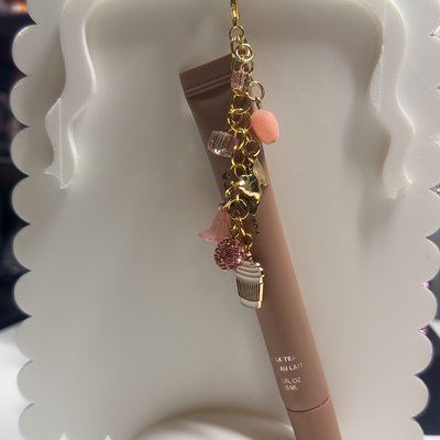 Custom Lip Gloss Charm Keychain