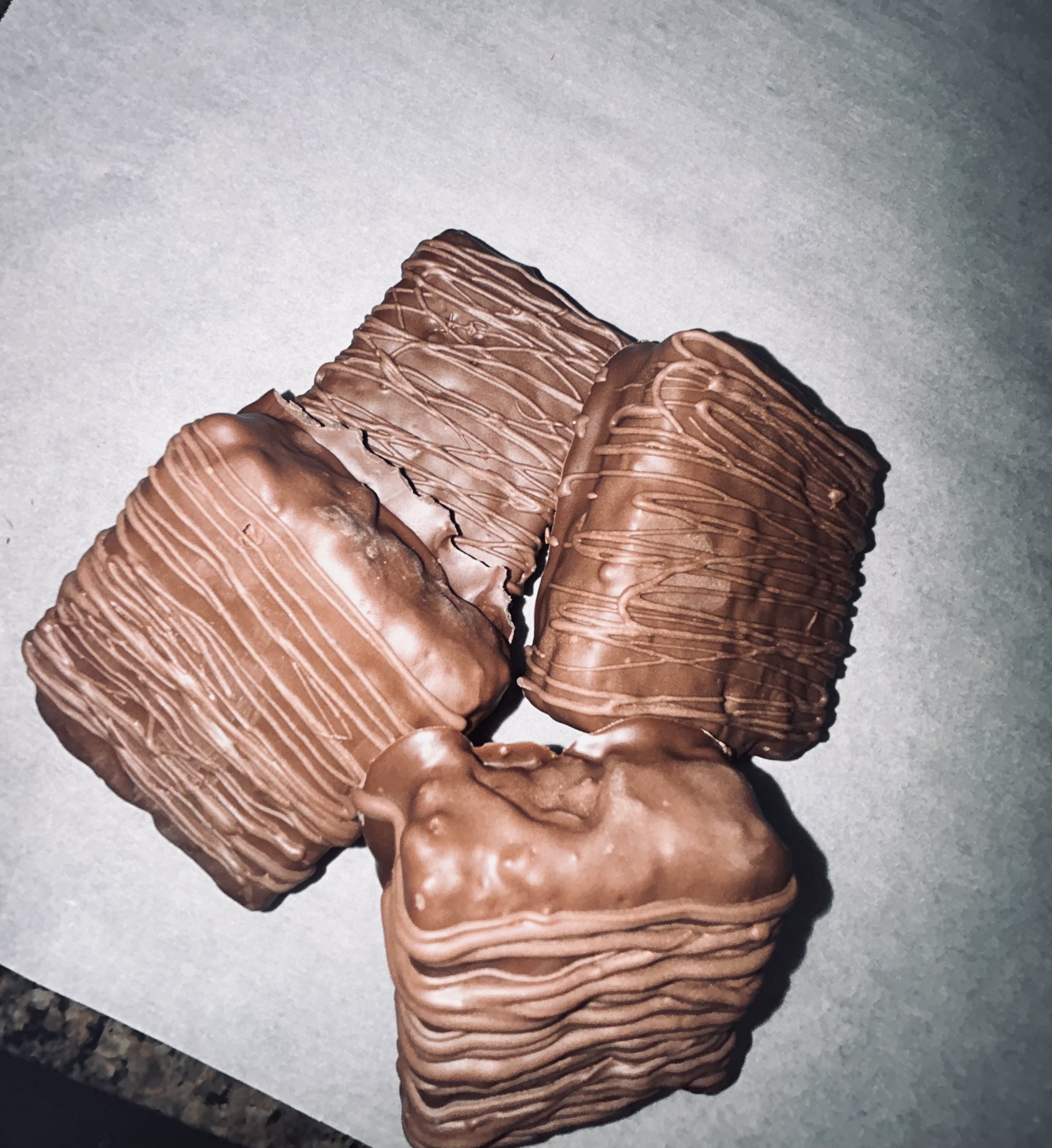12 Chocolate Dipped Rice Krispy Treats