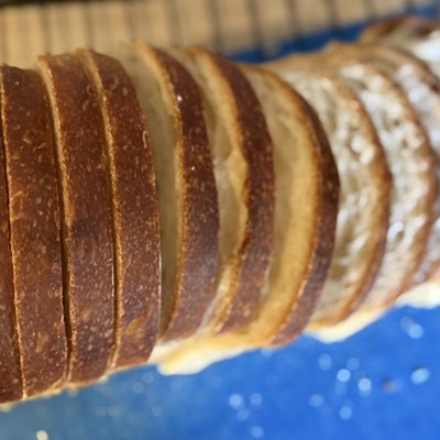 Sliced Sourdough Sandwich Bread