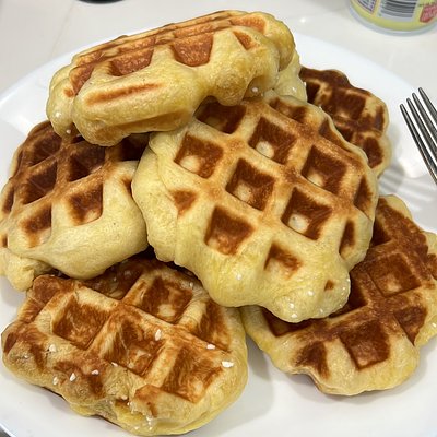 6 Sourdough Belgian Waffle