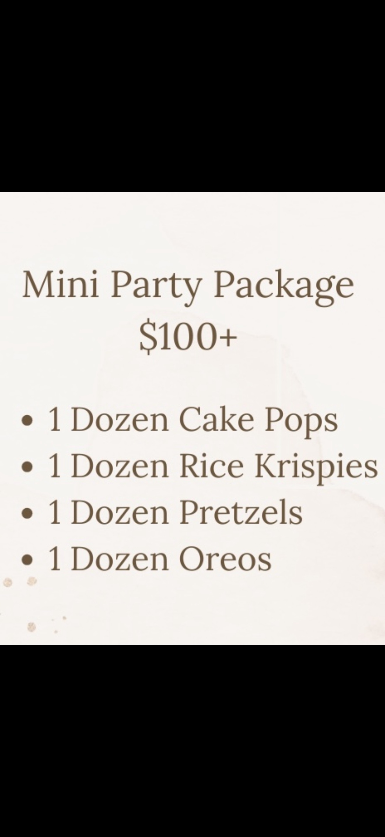 Mini Party Package 