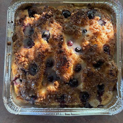 Half Lemon Blueberry Focaccia (8x8)