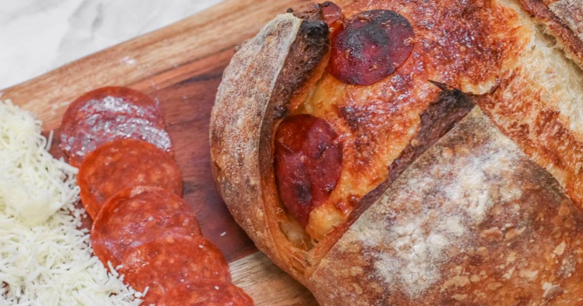 Mozzarella Pepperoni w/ Italian Herb Sourdough