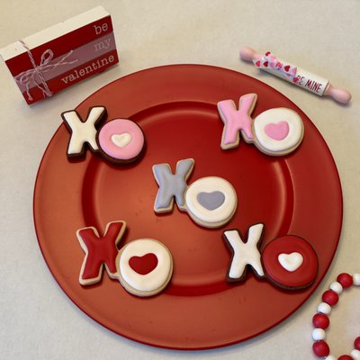 Assorted Hearts and Mini XO Cookies