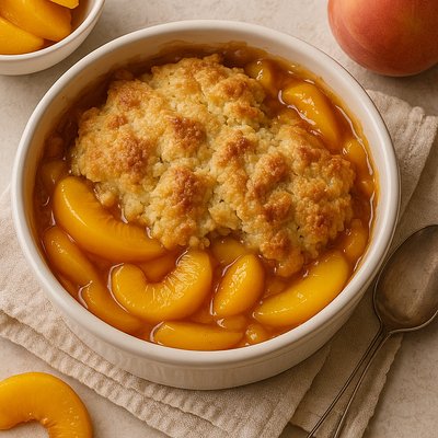 Peach cobbler 