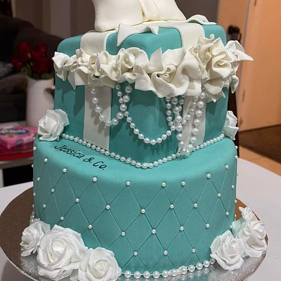 2 Tier Fondant Cake