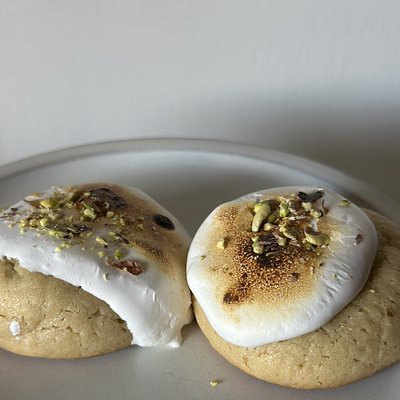 Pistachio Fluff Loaded Cookies