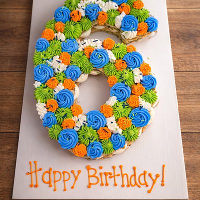 Single Number( Two Layer) Cookie Cake 