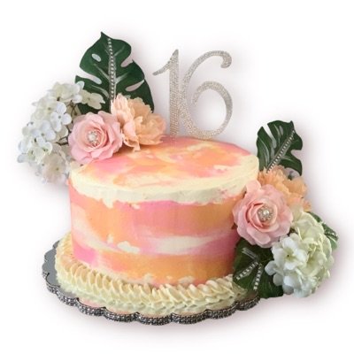 1 Tier 4 Layered 10” Cake