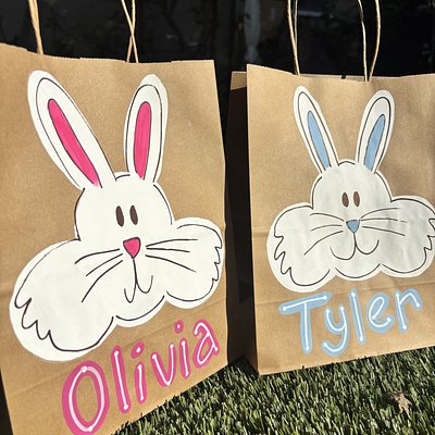 Custom Easter Egg Hunt Bags 