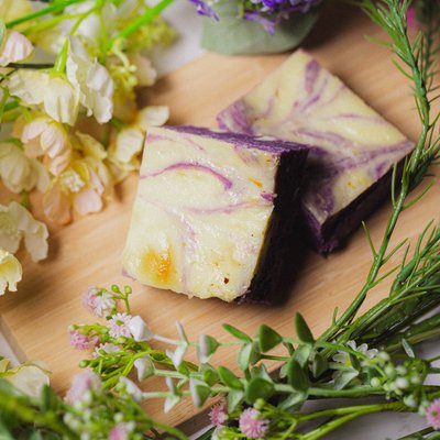 8x8 Pan Ube Cheesecake Brownies
