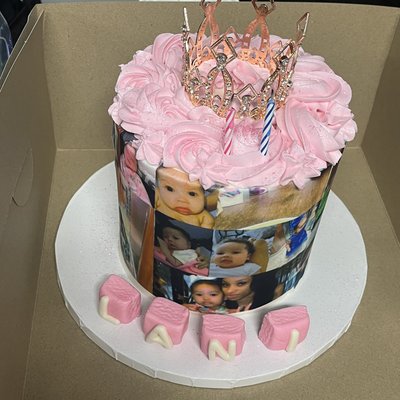 6inch Round 3 Layer Custom Cake