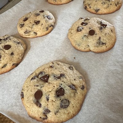 Brown Butter Chocolate Chip Sourdough Cookies