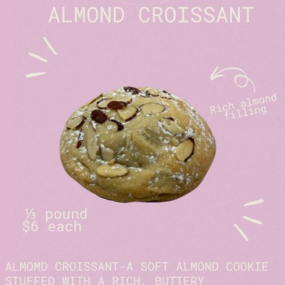 Almond croissant Cookie 