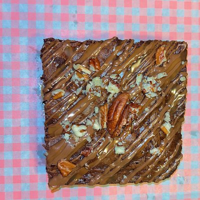 Sea Salt Turtle Brownies  