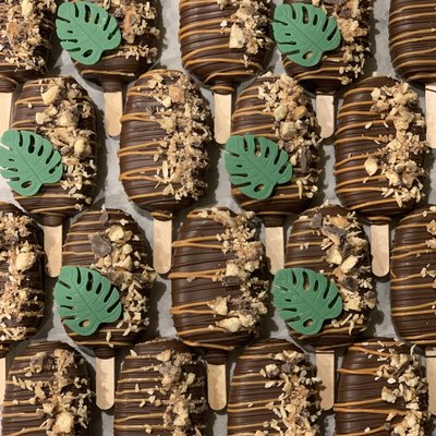 Chocolate Carmel Coconut Cakesicle 🥥 