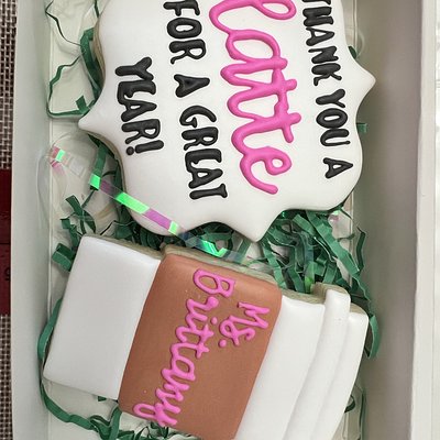End Of Year Teacher Cookies (Latte Version) 