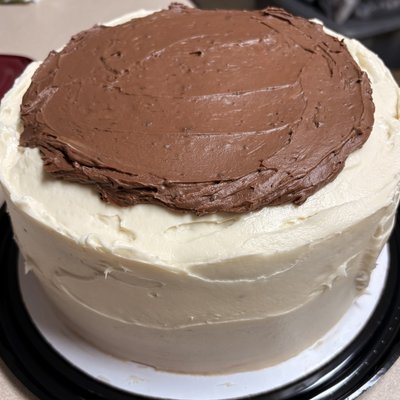 Chocolate Cake with Ganache Cream And Butter Cream Frosting 