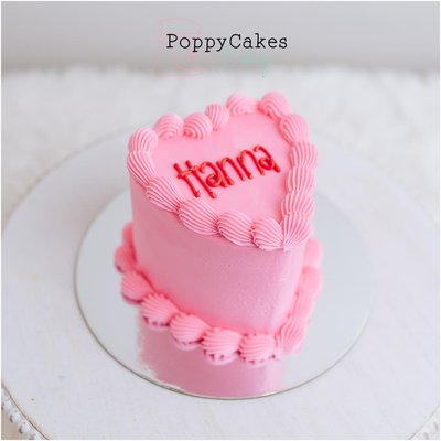 4” Heart Cake 